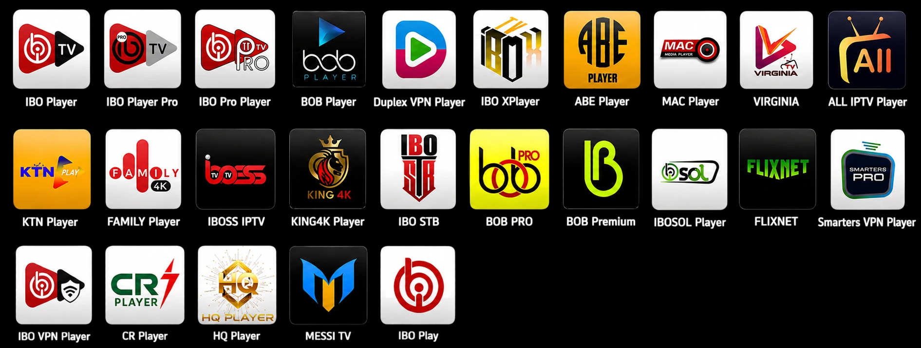 Available apps